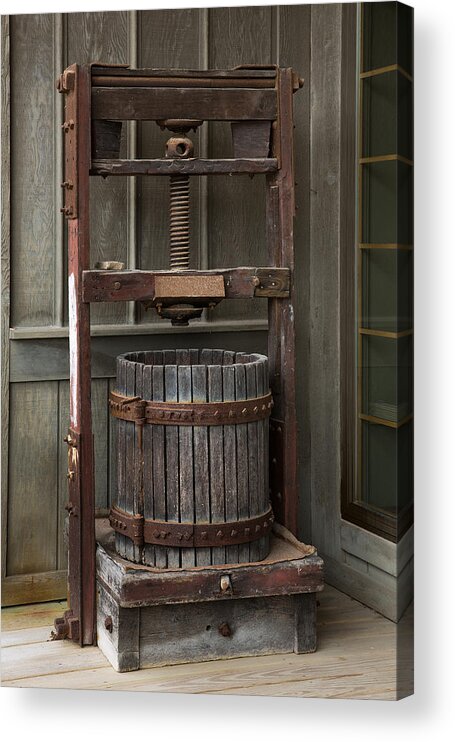 Apple Press Acrylic Print featuring the photograph Apple Press by Dale Kincaid