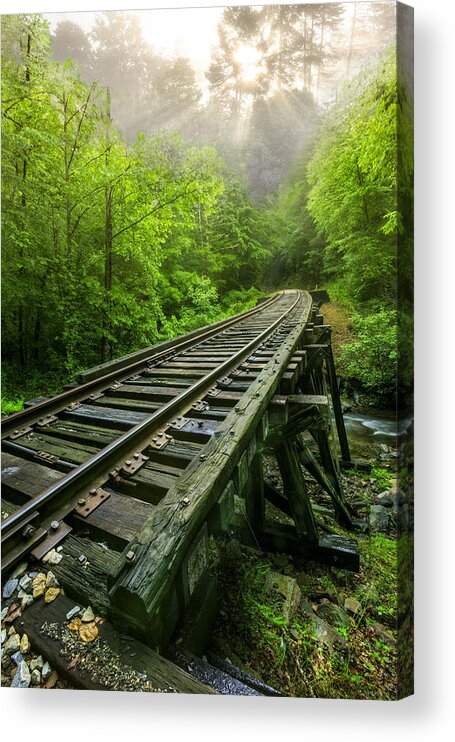 Andrews Acrylic Print featuring the photograph Around the Bend by Debra and Dave Vanderlaan