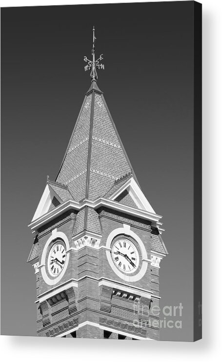 Alabama Acrylic Print featuring the photograph Auburn University Samford Hall Clock Tower by University Icons