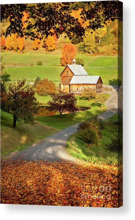 Sleepy Hollow Acrylic Print featuring the photograph Autumn Farm by Brian Jannsen