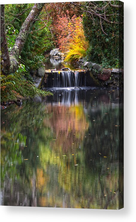 British Columbia Acrylic Print featuring the photograph Autumn Reflections by Carrie Cole