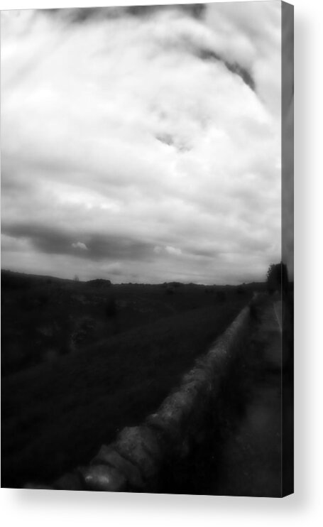 Bakewell Acrylic Print featuring the photograph Bakewell Country Dramatic Sky - In Bakewell Town Peak District - England by Doc Braham