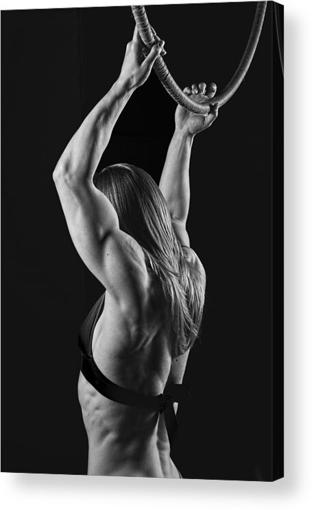 Strength Acrylic Print featuring the photograph Balance of Power Flexion by Monte Arnold