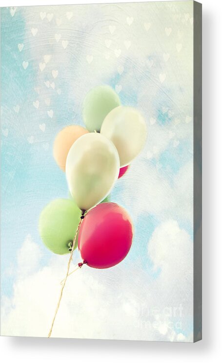 Balloon Acrylic Print featuring the photograph Balloons by Sylvia Cook