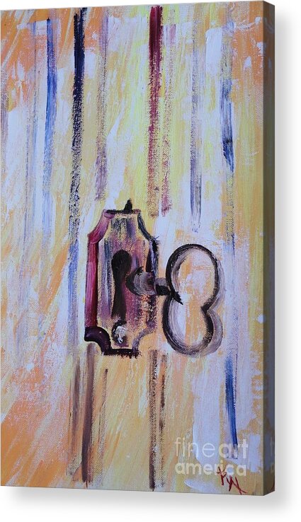 Secrets Acrylic Print featuring the painting Barn Secrets by PainterArtist FIN