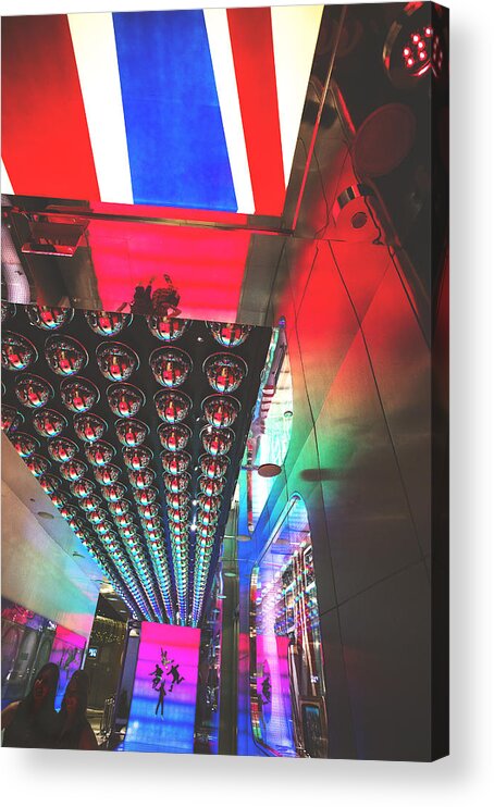 Nevada Acrylic Print featuring the digital art Beatles Show and Lights by Susan Stone