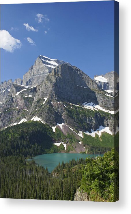 Glacier Acrylic Print featuring the photograph Beautiful Grinnell Lake by Brian Kamprath