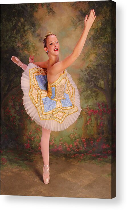 Beauty Ballerina Acrylic Print featuring the digital art Beauty The Ballerina by Pamela Smale Williams