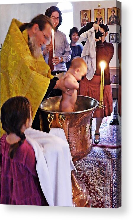 Benjamin's Baptism Acrylic Print featuring the photograph Benjamin's Baptism by Sarah Loft