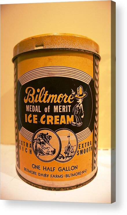 Biltmore Acrylic Print featuring the photograph Biltmore Ice Cream by Stacy C Bottoms