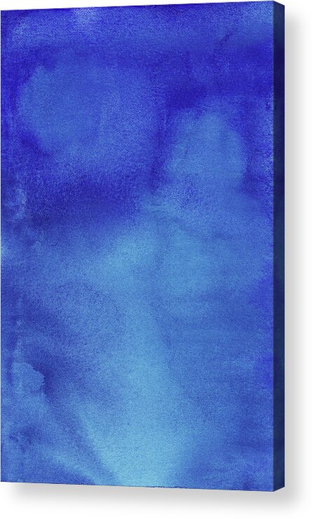 Art Acrylic Print featuring the digital art Blue Background Watercolor Painting by Taice