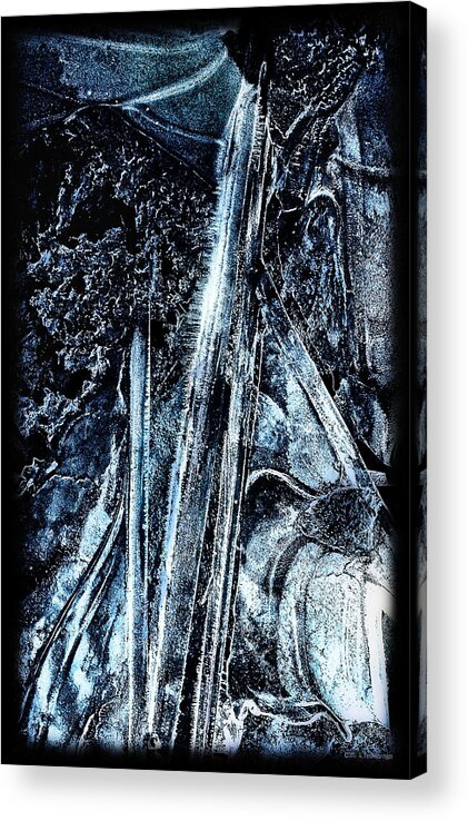 Blue Acrylic Print featuring the photograph Blue Ice by Lucy VanSwearingen