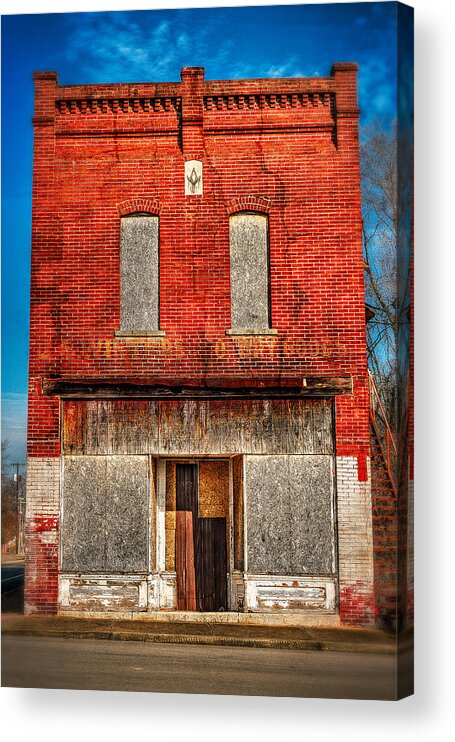 Adams Tn Acrylic Print featuring the photograph Boarded Up by Brett Engle
