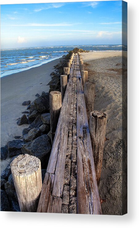 Architecture Acrylic Print featuring the photograph Boardwalk - Charleston SC by DCat Images