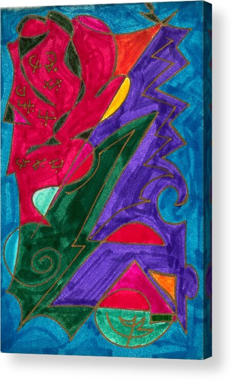 Healing Imprint Acrylic Print featuring the mixed media Body Zero # 5 by Clarity Artists