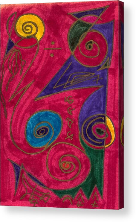 Healing Imprint Acrylic Print featuring the mixed media Body Zero # 7 by Clarity Artists