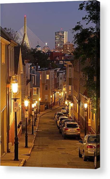 Charlestown Acrylic Print featuring the photograph Boston View from Charlestown by Juergen Roth