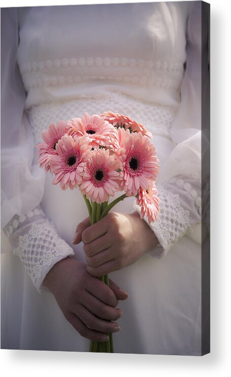 Gerbera Acrylic Print featuring the photograph Bouquet Of Flowers by Maria Heyens