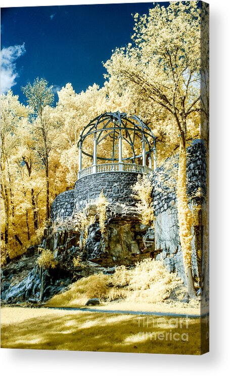 Brandywine Acrylic Print featuring the photograph Brandywine Park Gazebo by Stacey Granger