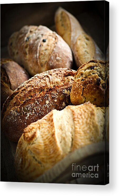 Bread Acrylic Print featuring the photograph Bread loaves by Elena Elisseeva