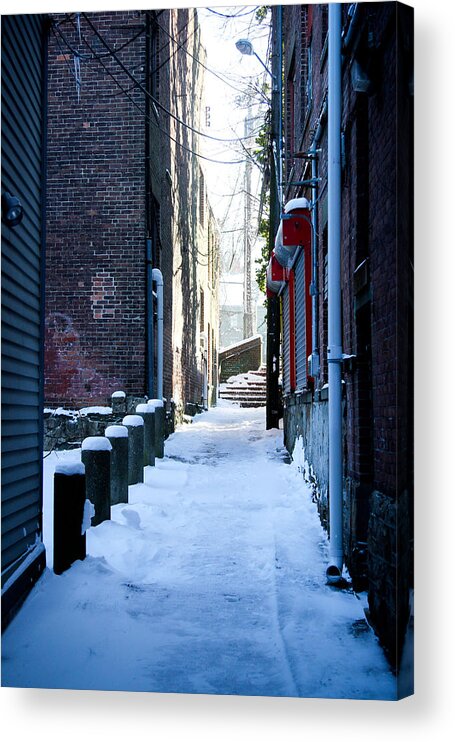 Brick Acrylic Print featuring the photograph Brick Alley by Allan Millora