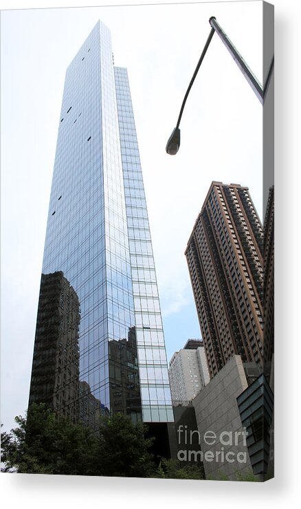 Skyscrapers Acrylic Print featuring the photograph Building Reflections by Mary Haber