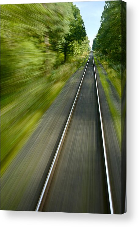 Train Acrylic Print featuring the photograph Bullet Train by Owen Weber