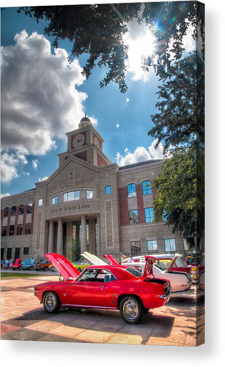 Auto Acrylic Print featuring the photograph Camero in the Courtyard by Tim Stanley