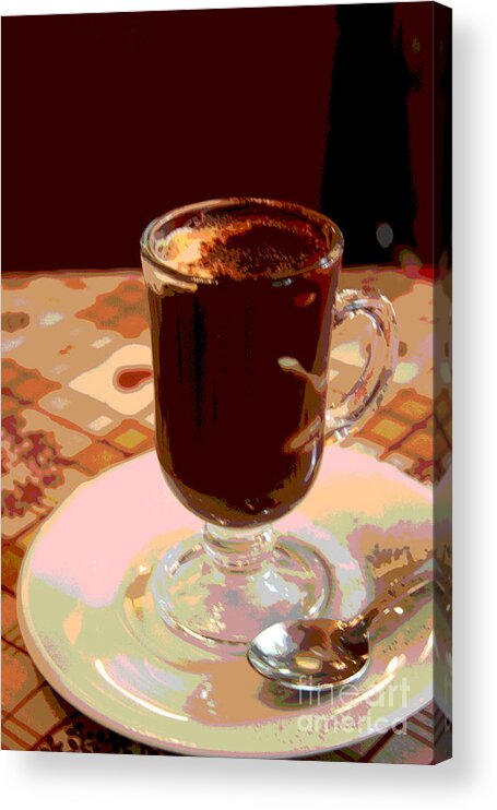 Cappuccino Acrylic Print featuring the photograph Cappuccino to die for by Jack Ader