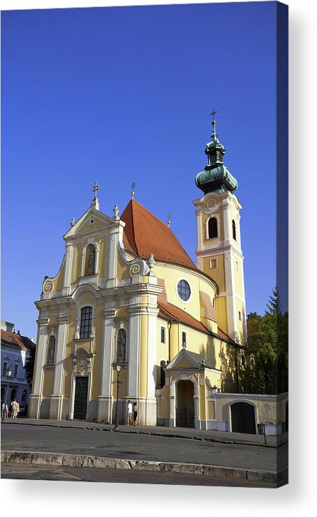 Baroque Acrylic Print featuring the photograph Carmelite Church In Gyor, Hungary by Martin Zwick