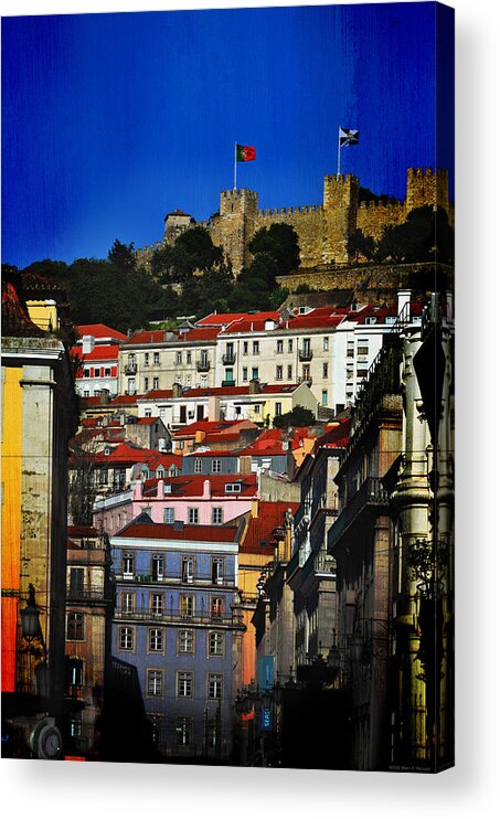 Castelo De Sao Jorge Acrylic Print featuring the photograph Castelo de Sao Jorge by Mary Machare