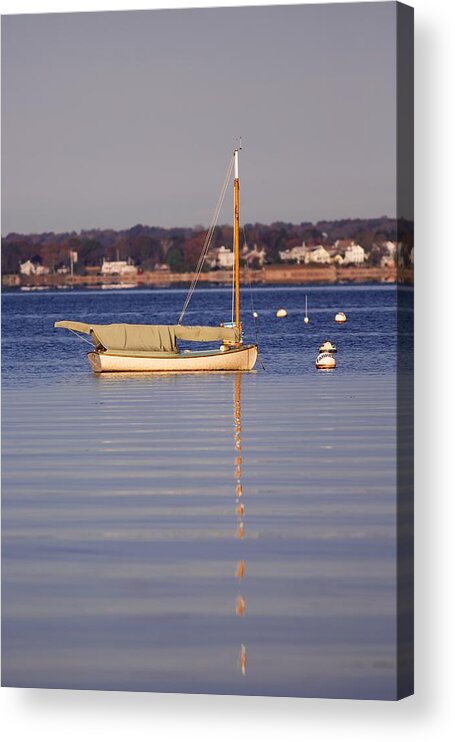 Cat Boat Acrylic Print featuring the photograph Cat Boat by Allan Morrison