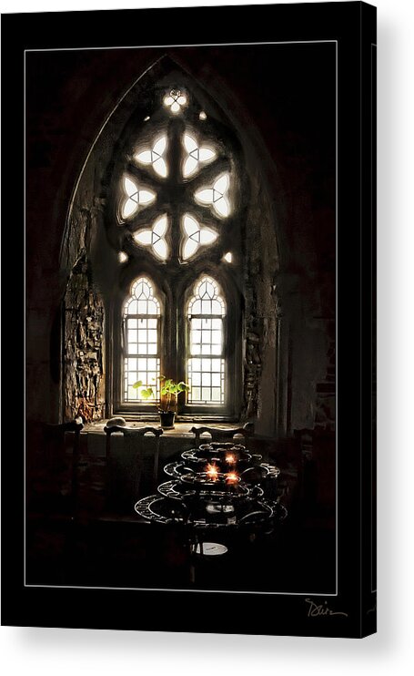 Chapel Acrylic Print featuring the photograph Chapel Window by Peggy Dietz