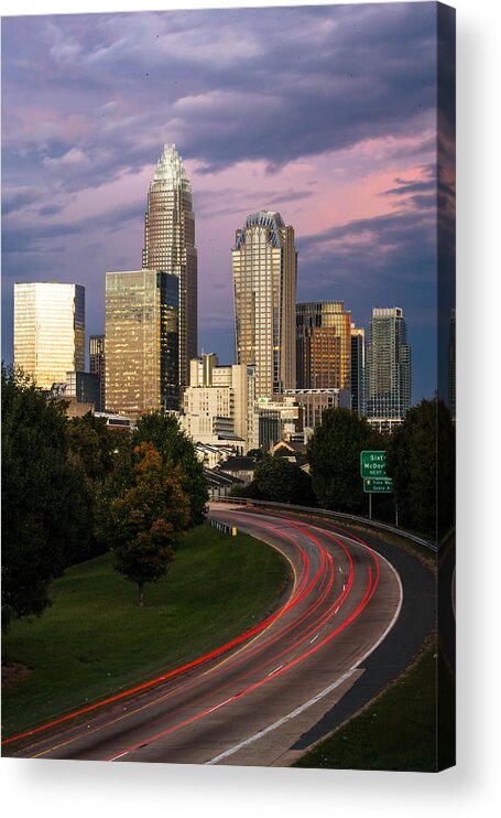 Charlotte Acrylic Print featuring the photograph Charlotte Rush Hour by Serge Skiba