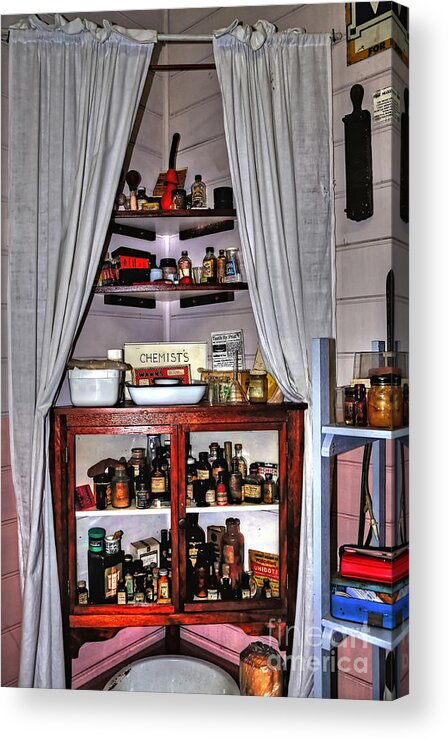 Photography Acrylic Print featuring the photograph Chemist's Corner - Remedies and Potions by Kaye Menner