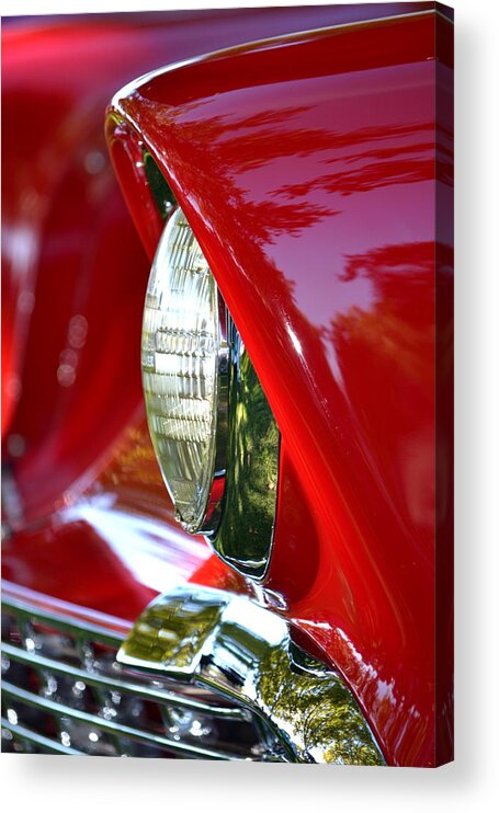  Acrylic Print featuring the photograph Chevy Headlight by Dean Ferreira