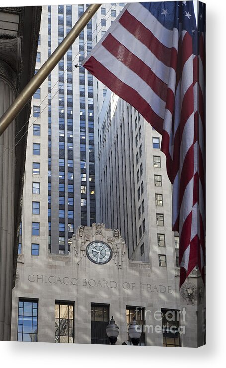 Board Of Trade Acrylic Print featuring the photograph Chicago Board of Trade by Jim West