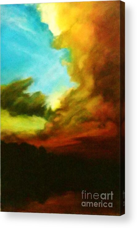 Landscape Acrylic Print featuring the photograph Chuluota Sunset 2 by Tamara Michael