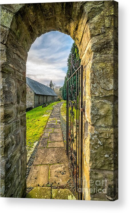 Cemetery Acrylic Print featuring the photograph Church Way by Adrian Evans