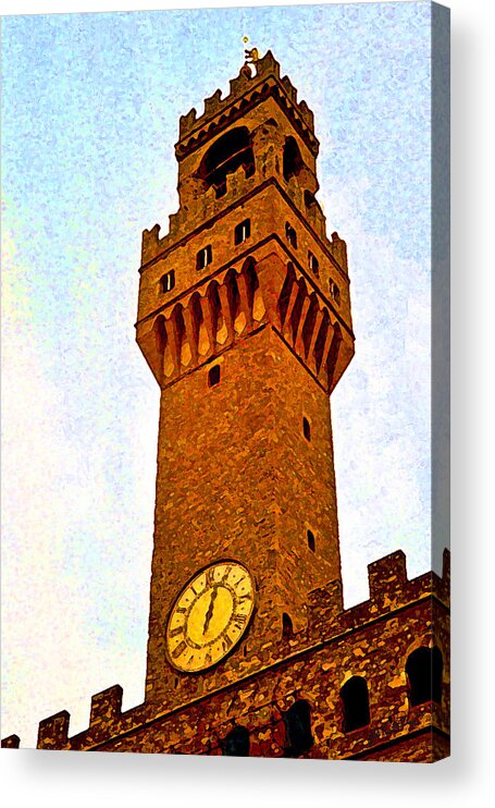 Ciena Acrylic Print featuring the digital art Ciena Tower by John Vincent Palozzi