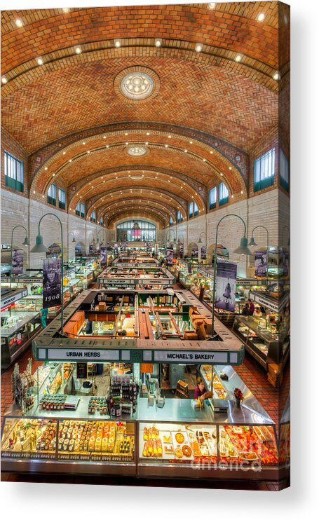 Clarence Holmes Acrylic Print featuring the photograph Cleveland West Side Market III by Clarence Holmes