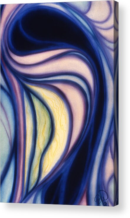 Abstract Acrylic Print featuring the pastel Cloak by Susan Will