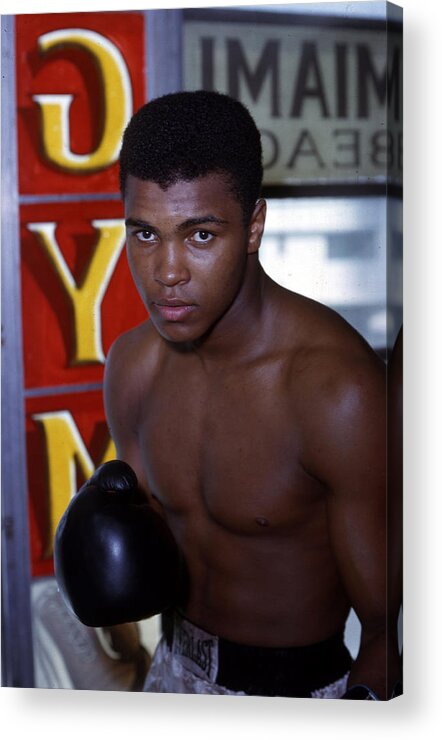 Marvin Newman Acrylic Print featuring the photograph Close Up Of Muhammad Ali by Retro Images Archive