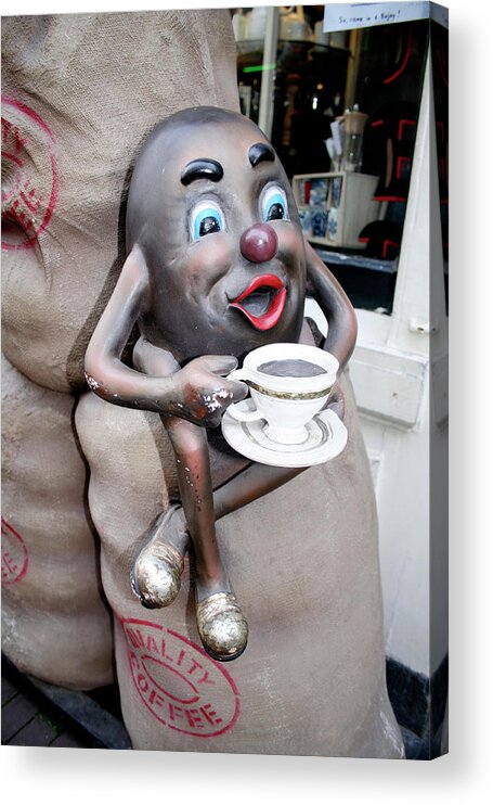 Advertisement Acrylic Print featuring the photograph Coffee Shop Advertisement by Chris Martin-bahr/science Photo Library
