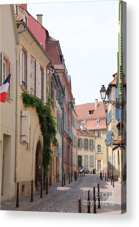 Building Acrylic Print featuring the photograph Colmar small street by Amanda Mohler
