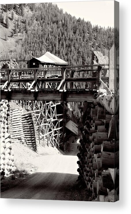 bachelor Loop Tour Acrylic Print featuring the photograph Commodore Ore Bins by Lana Trussell