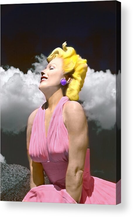 Marilyn Monroe Acrylic Print featuring the photograph Contemporary Marilyn by Matthew Bamberg