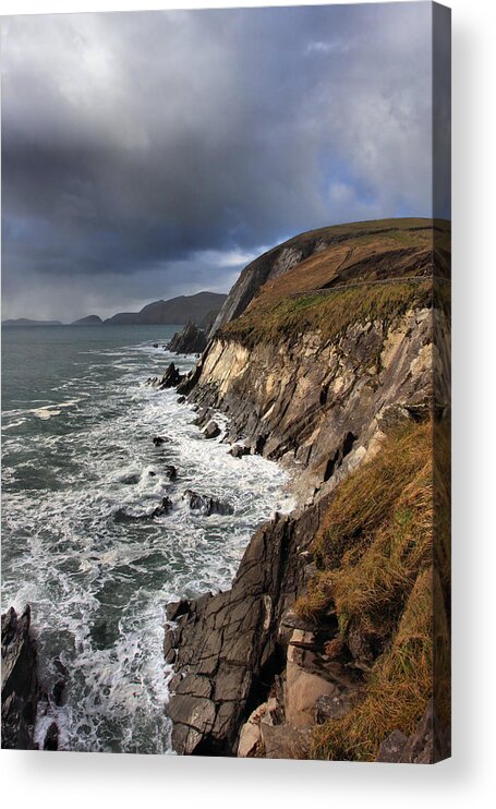 Coomeenoole Acrylic Print featuring the photograph Coomeenoole To Great Blasket by Mark Callanan