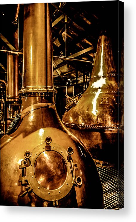 Whiskey Acrylic Print featuring the photograph Copper Workplace by Chris Smith