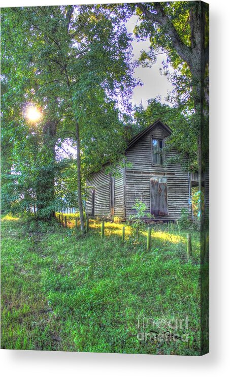 Ramshackle Acrylic Print featuring the digital art Country Sunrise by Dan Stone